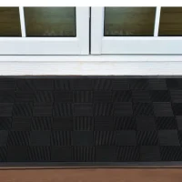 Parquet wiper rubber mat