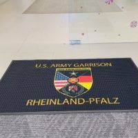 Waterhog HD impression logo mats -in use Waterhog HD impression logo mats -in use