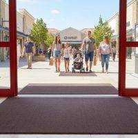 recessed coco mats – charcoal in use