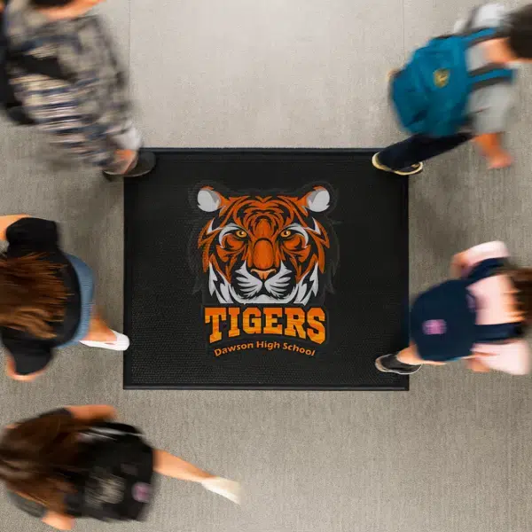 Scraper Step Rubber Logo Mats