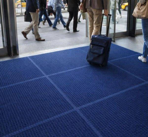 waterhog modular tiles in use