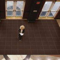 waterhog modular tiles in use – hotel entrance